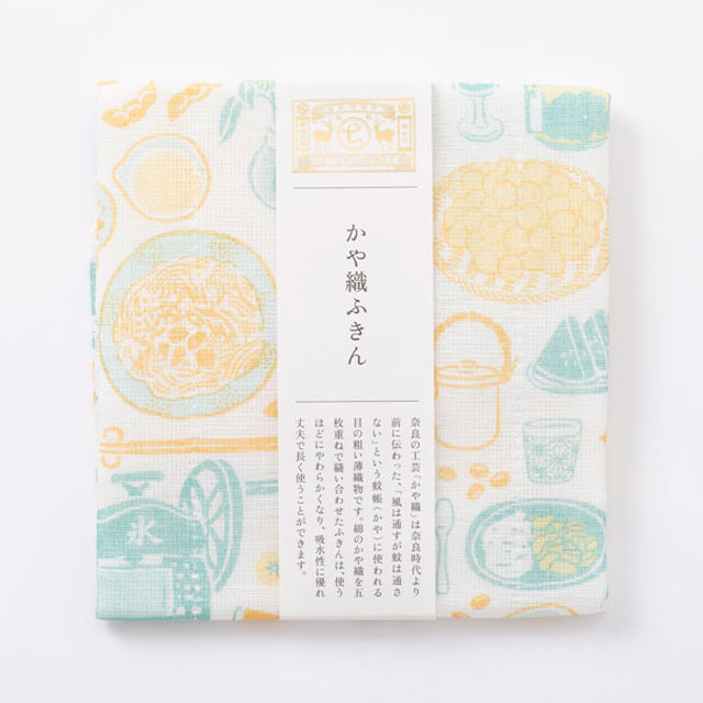 豆腐にかける缶詰・産地のとうふのとも・かや織ふきん 夏の暮らし・ 花ふきん 白百合