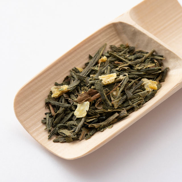 ハイカラあんみつ・レモン番茶・マスカット番茶・花ふきん 白百合