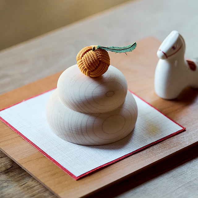 【WEB限定】お正月飾りセットB 瀬戸焼の干支飾り 午・鏡餅飾り 小